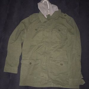 It’s an Carbon green jacket (with hoodie)